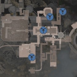 Castello – Posizione del medaglione blu della Grand Hall n. 1 in RE4