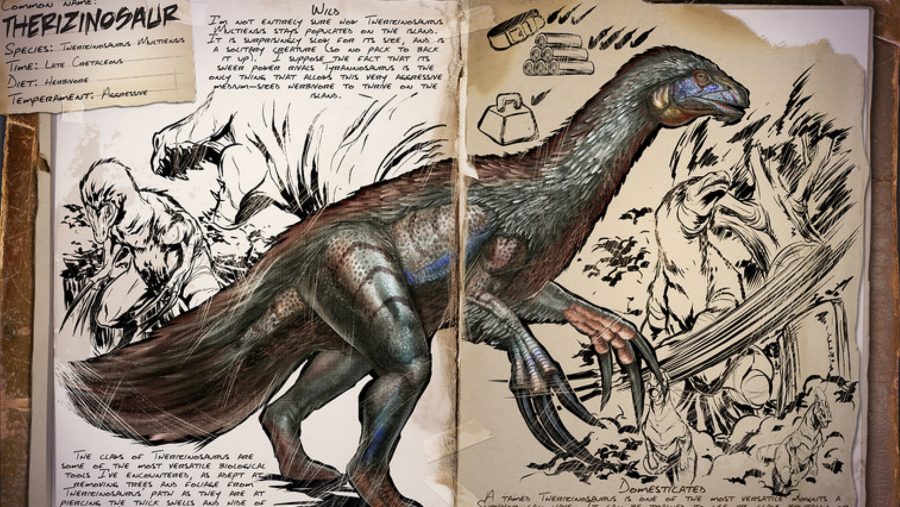 dinosauro di arca therizinosaur
