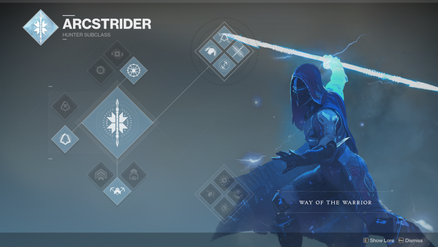 Destiny 2 Hunter Arcstrider albero di classe