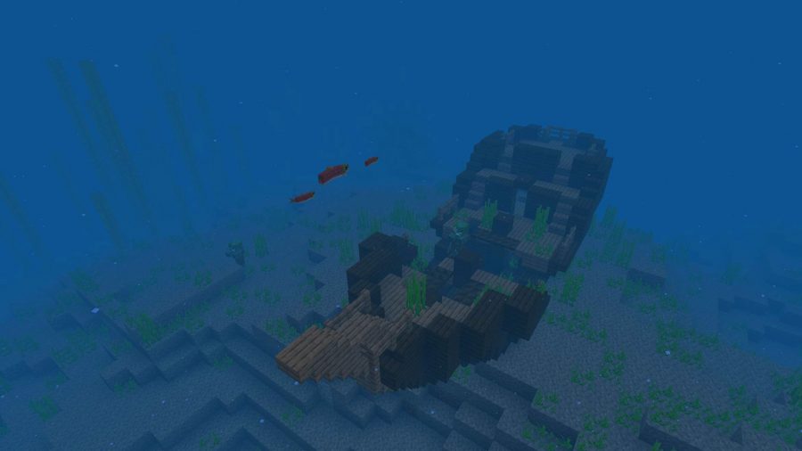 Semi di Pe Minecraft, naufragio sottomarino