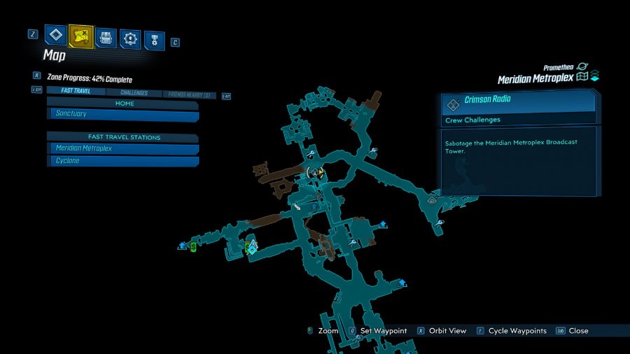 Borderlands 3, Crimson Radio station locations, Lectra City