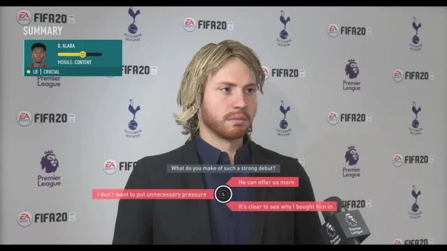 FIFA 20
  Modifiche alla modalità carriera