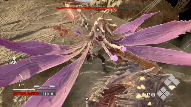 Code Vein
  Butterfly of Delirium Boss Stagger