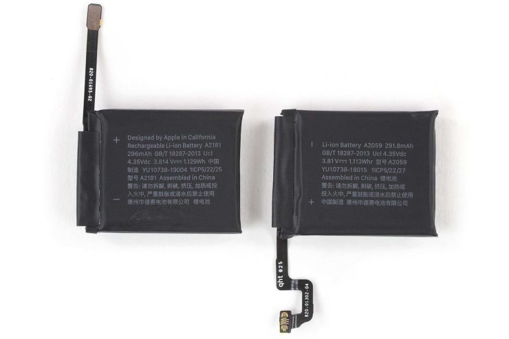 Smontaggio Apple Watch Series 5; piccolo aggiornamento della batteria, nuovo SoC S5 ma stessa CPU S4, GPU