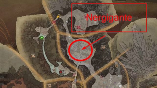 Monster Hunter World Elder's Recess Map Nergigante