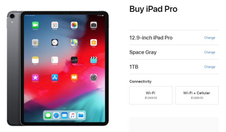 Apple osserva un taglio dei prezzi di iPad Pro di $ 200