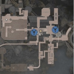 Castello – Posizione del medaglione blu della Grand Hall n. 2 in RE4