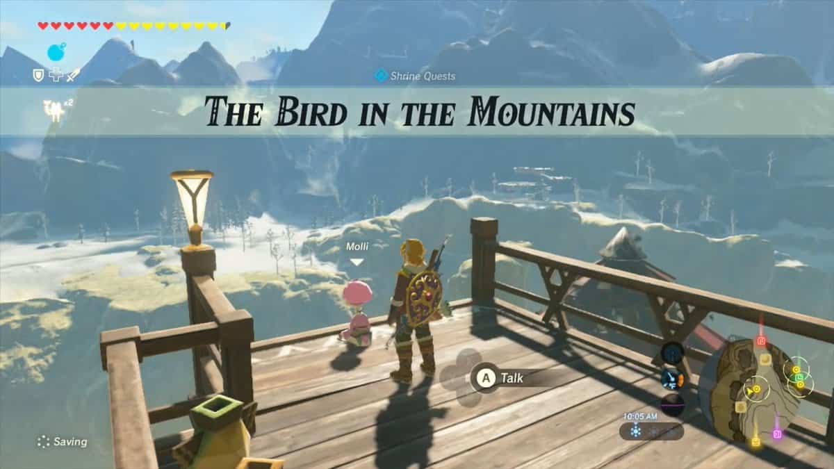 Zelda: Breath Of The Wild L'uccello nelle montagne Quest Guide