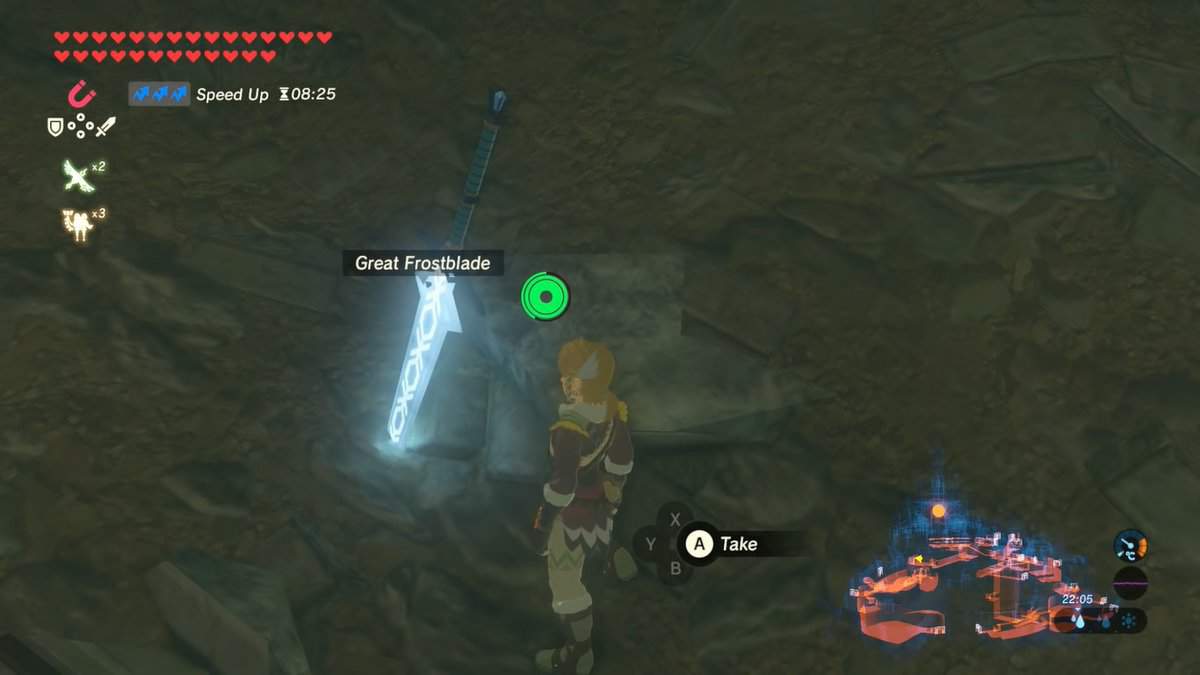 Frost Weapons in Zelda Breath of the Wild