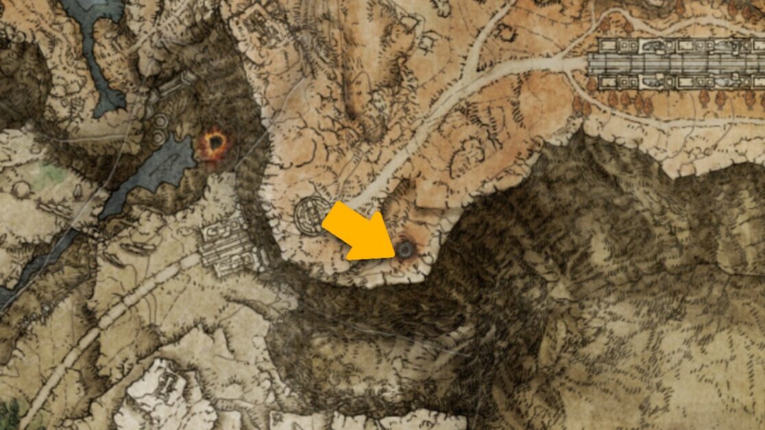 Godfrey Icon Talisman posizione sulla mappa in Elden Ring
