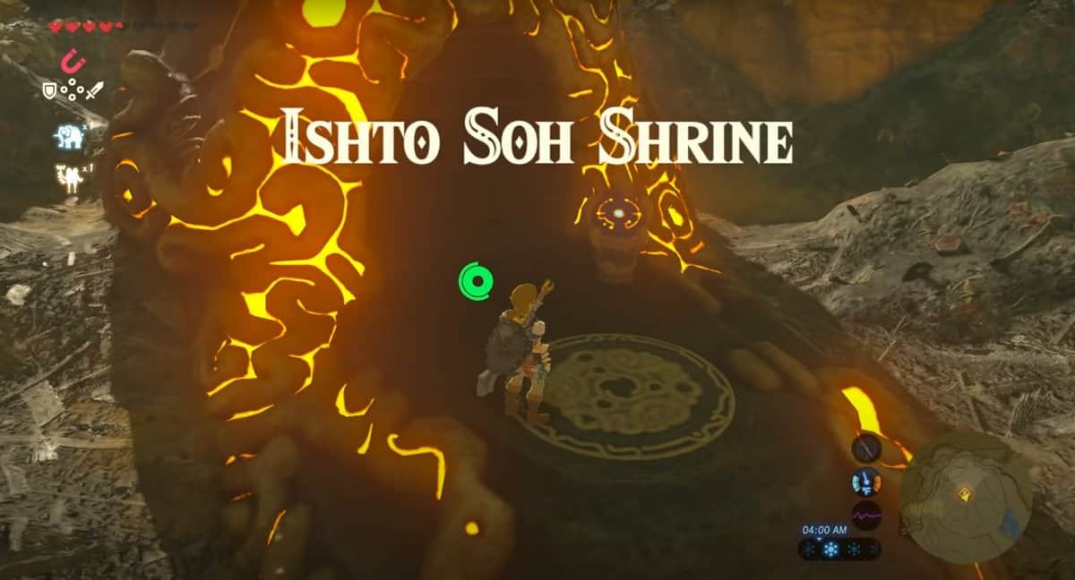 Ishto Soh Shrine in Zelda Breath of the Wild