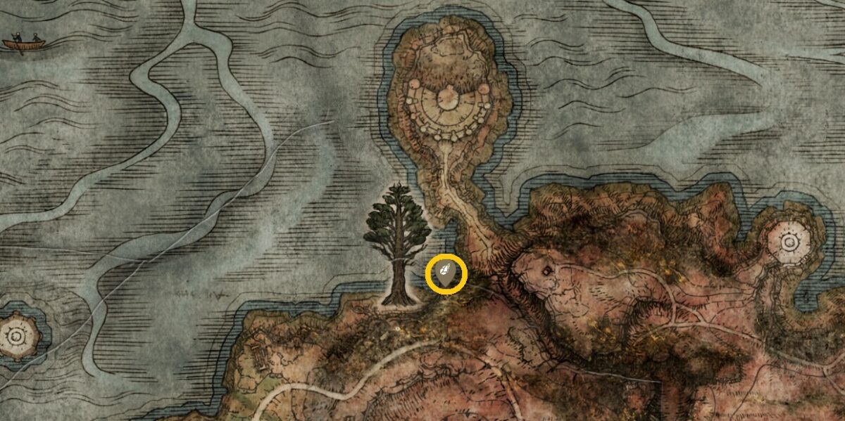 Somber Smithing Stones 4 vicino all'area Minor Erdtree di Elden Ring