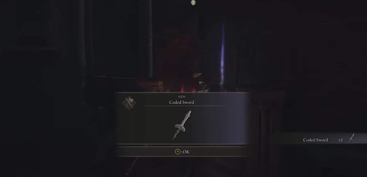 Dove trovare la spada codificata in Elden Ring