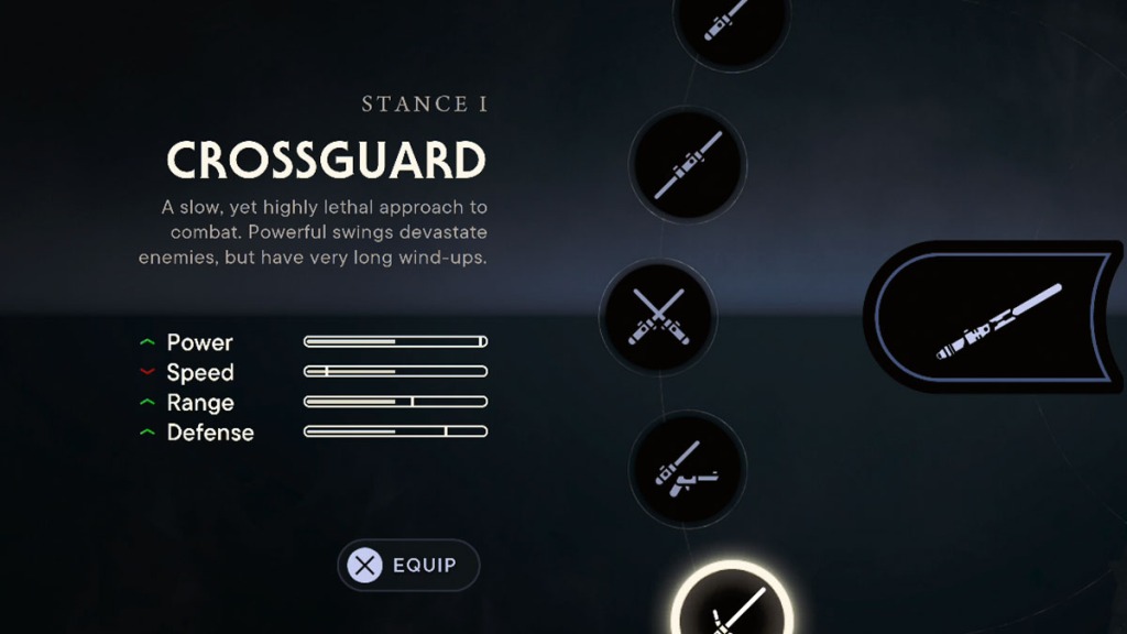 Star Wars Jedi Survivor Crossguard Posizione