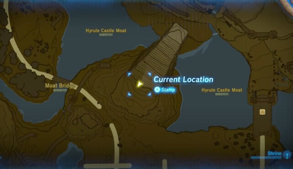 Posizione della caverna per Hylian Shield in Zelda Breath of the Wild