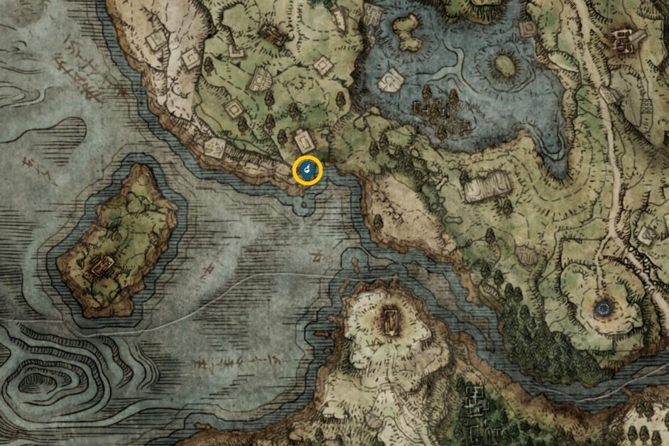 Piede di pollo in salamoia d'oro sulla spiaggia di Limgrave