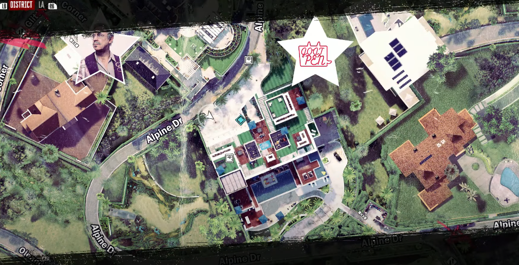 Posizione della penna GOAT in Dead Island 2