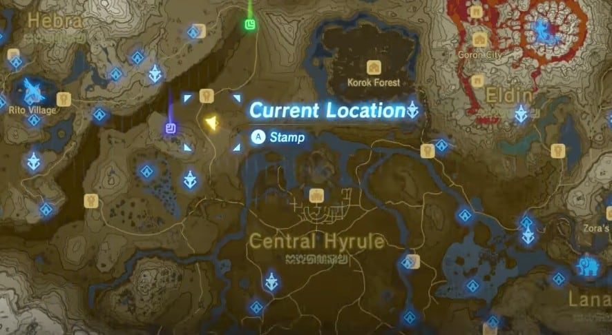 Luogo del Santuario di Monya Toma in Zelda BOTW