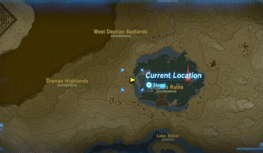Luogo del Santuario di Ketoh Wawai in Zelda BOTW