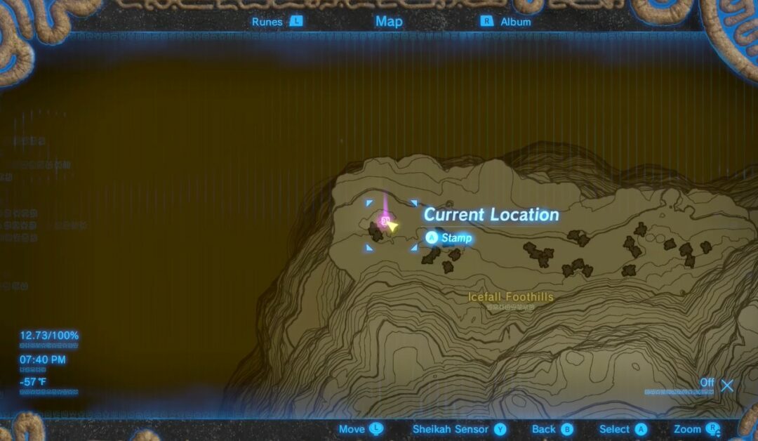 Posizione del Santuario Hia Miu in Zelda Breath of the Wild