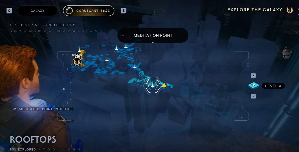 Oggetti da collezione di Star Wars Jedi Survivor Coruscant