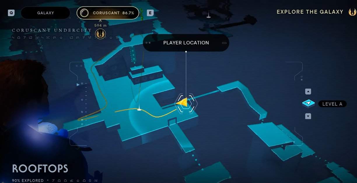 Oggetti da collezione di Star Wars Jedi Survivor Coruscant