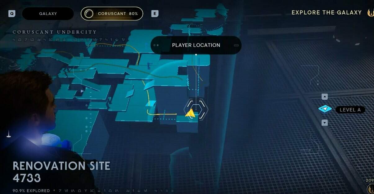 Oggetti da collezione di Star Wars Jedi Survivor Coruscant