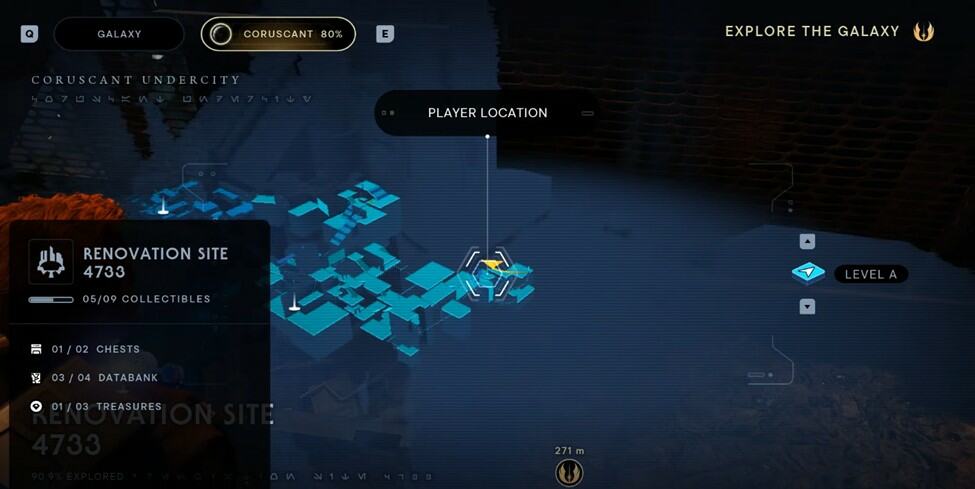 Oggetti da collezione di Star Wars Jedi Survivor Coruscant