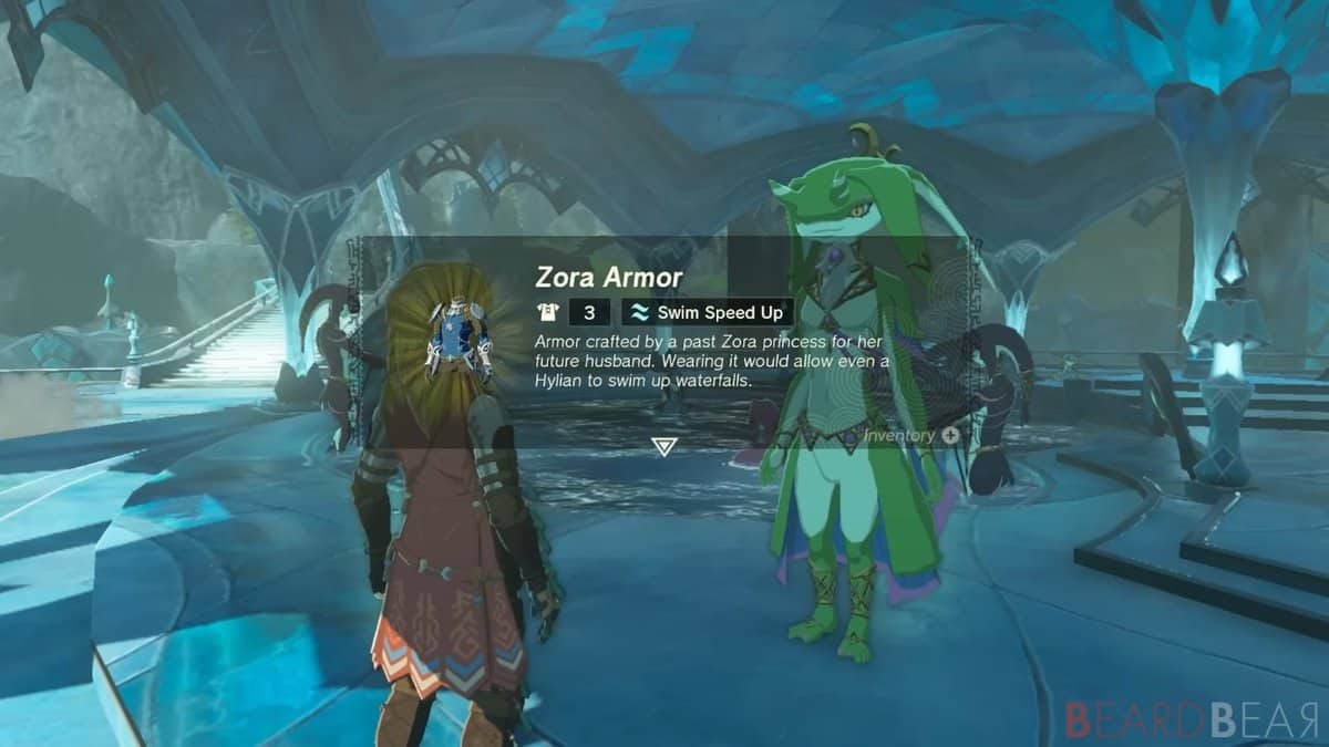 Zelda: Tears Of The Kingdom Restoring The Zora Armor Quest Guida