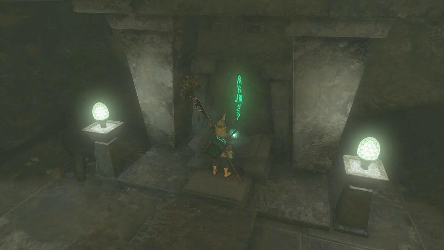 Posiziona la carica Zonai sull'altare in Zelda TotK