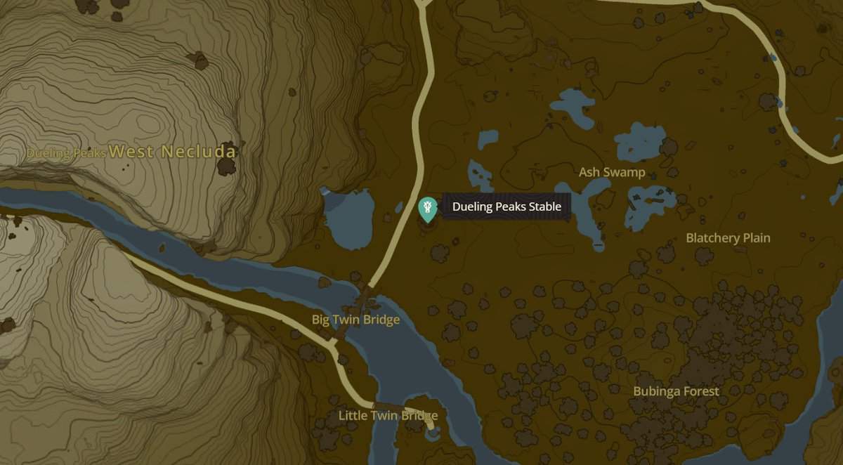 Zelda: Luoghi e mappe delle scuderie di Tears Of The Kingdom