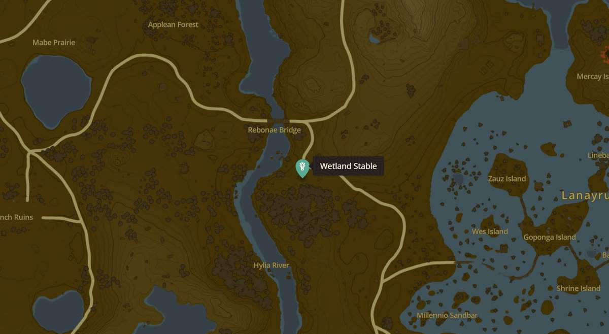 Zelda: Luoghi e mappe delle scuderie di Tears Of The Kingdom