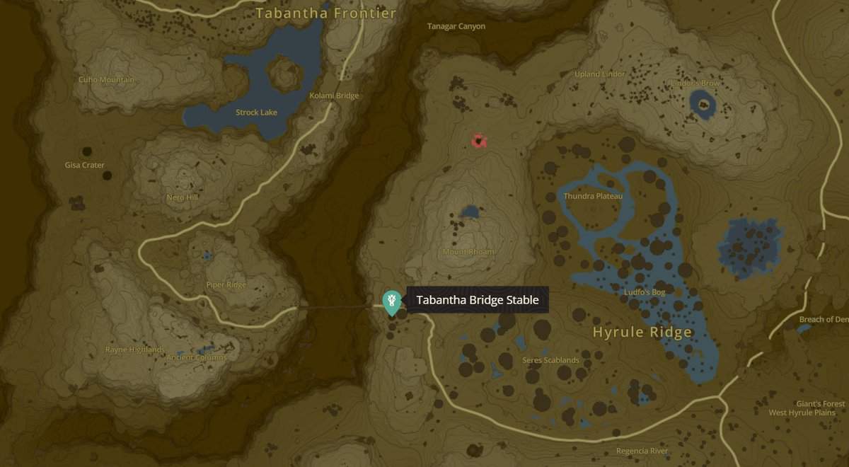 Zelda: Luoghi e mappe delle scuderie di Tears Of The Kingdom