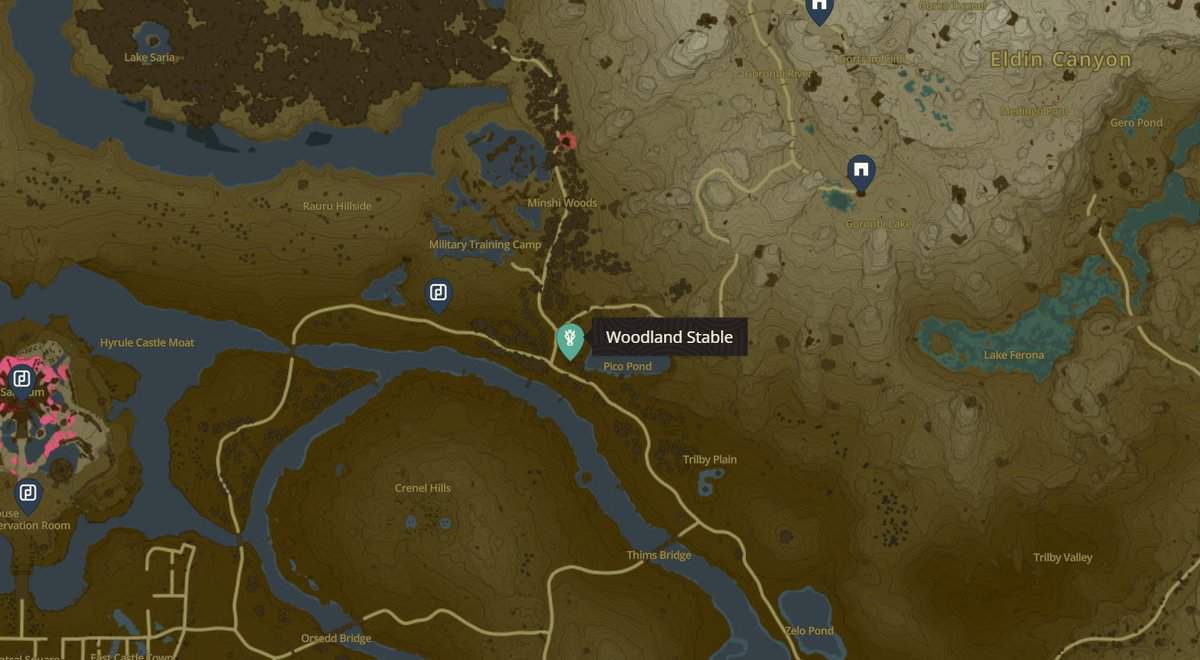 Zelda: Luoghi e mappe delle scuderie di Tears Of The Kingdom