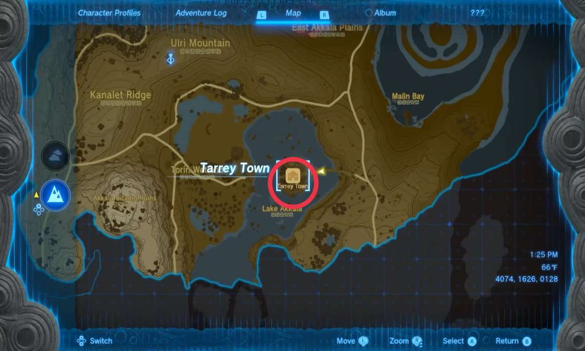 Posizioni delle statue della dea del regno delle lacrime