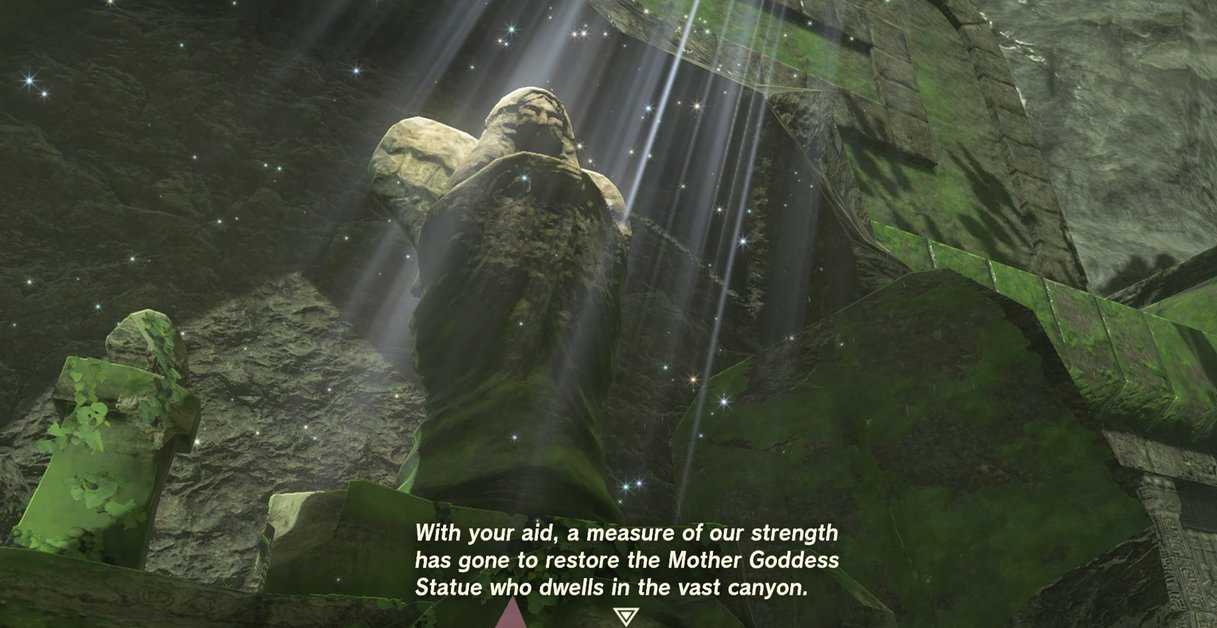 Zelda: posizioni delle statue della dea del regno di Tears Of The Kingdom
