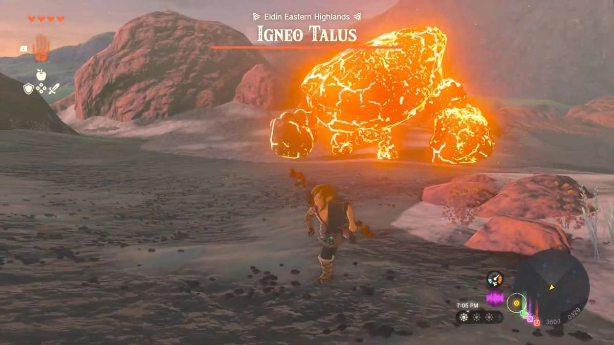 Come sconfiggere il boss Igneo Talus in Zelda: Tears Of The Kingdom