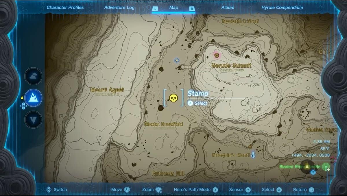 Zelda: Tears Of The Kingdom Lynel Posizioni