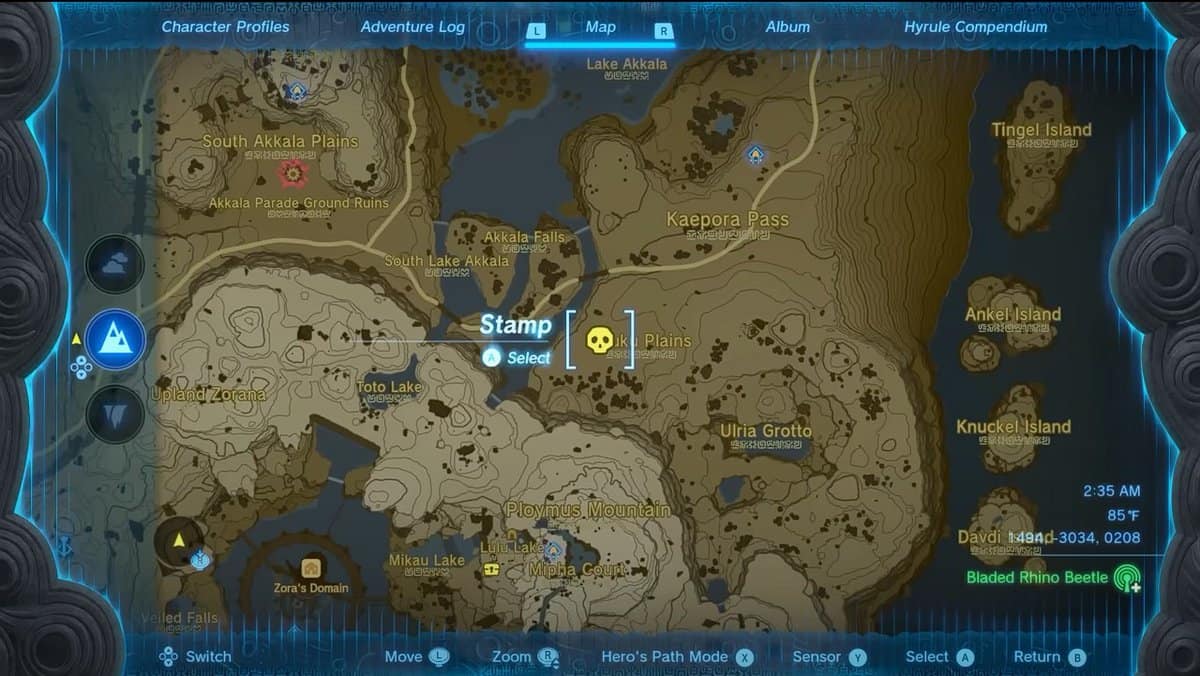 Zelda: Tears Of The Kingdom Lynel Posizioni