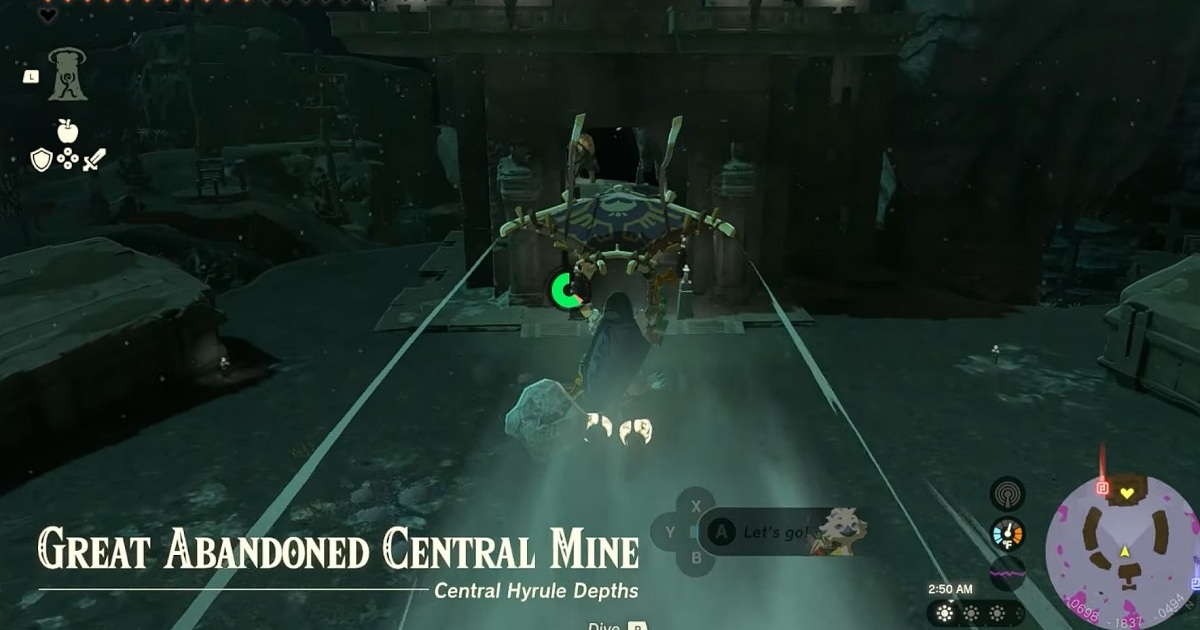 Zelda: Tears of the Kingdom Great Posizione della miniera centrale abbandonata: dove trovare l'autocostruzione