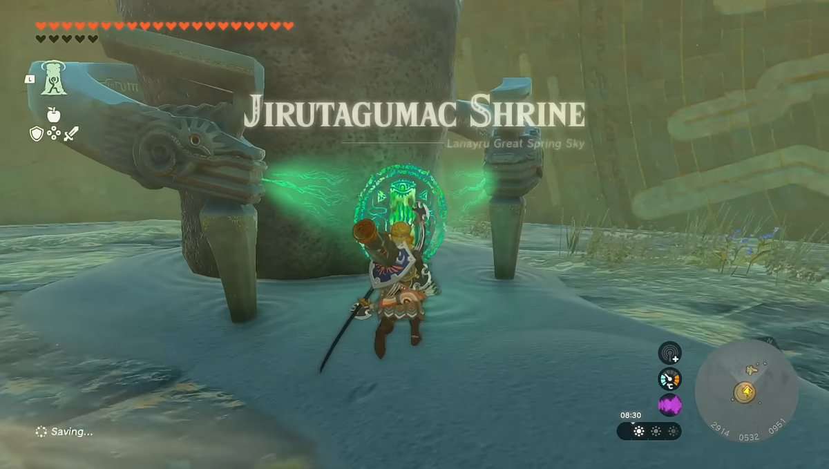 Soluzione Zelda: Tears Of The Kingdom Jirutagumac Shrine