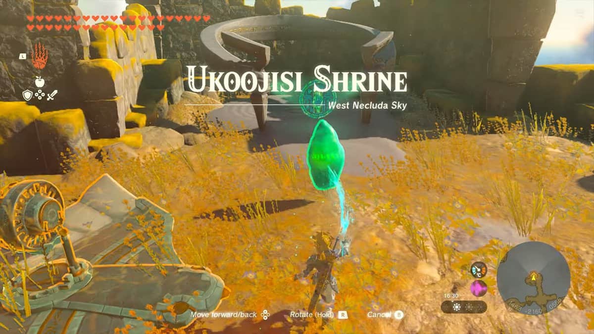 Zelda: Tears Of The Kingdom Ukoojisi Shrine Soluzione