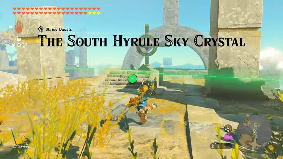 Zelda: Tears Of The Kingdom Guida ai cristalli del cielo di South Hyrule