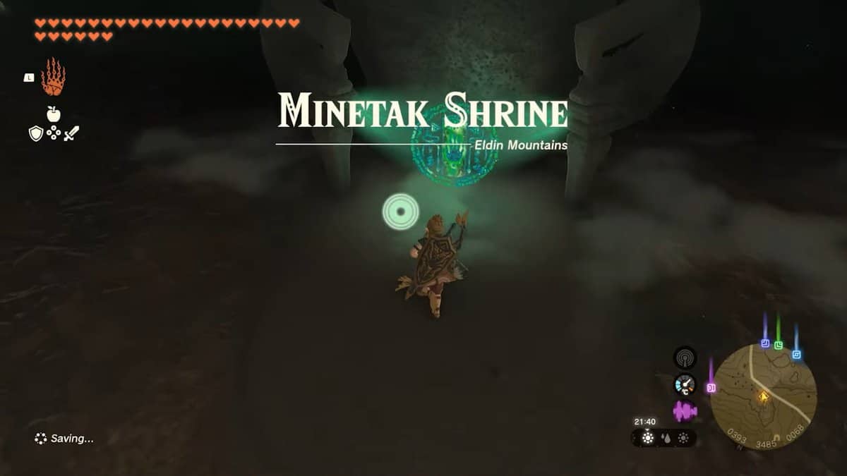 Soluzione Zelda: Tears Of The Kingdom Minetak Shrine