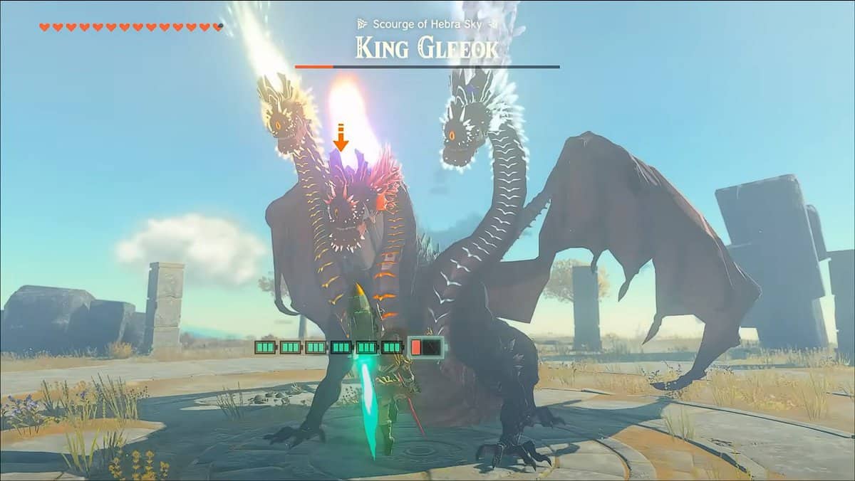 Come sconfiggere King Gleeok in Zelda: Tears Of The Kingdom