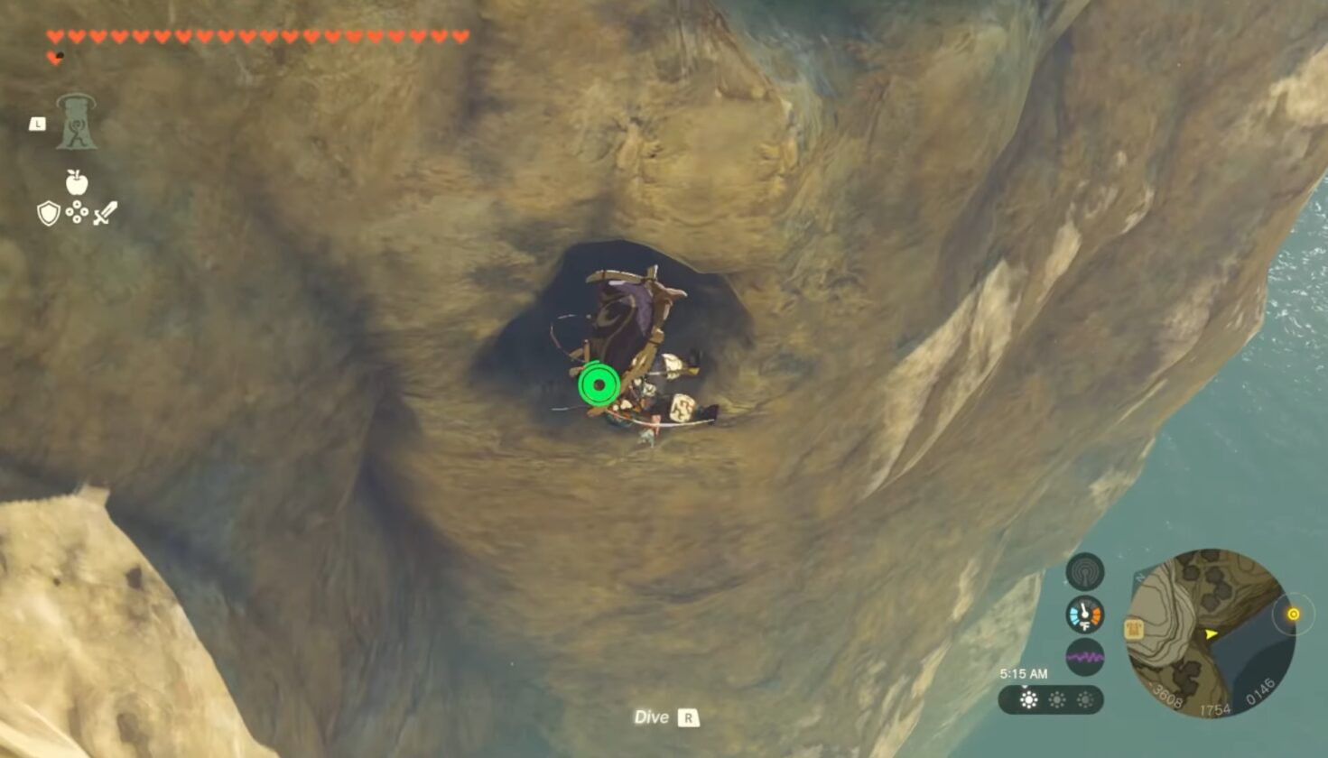 Miniera Hebra abbandonata in Zelda TotK
