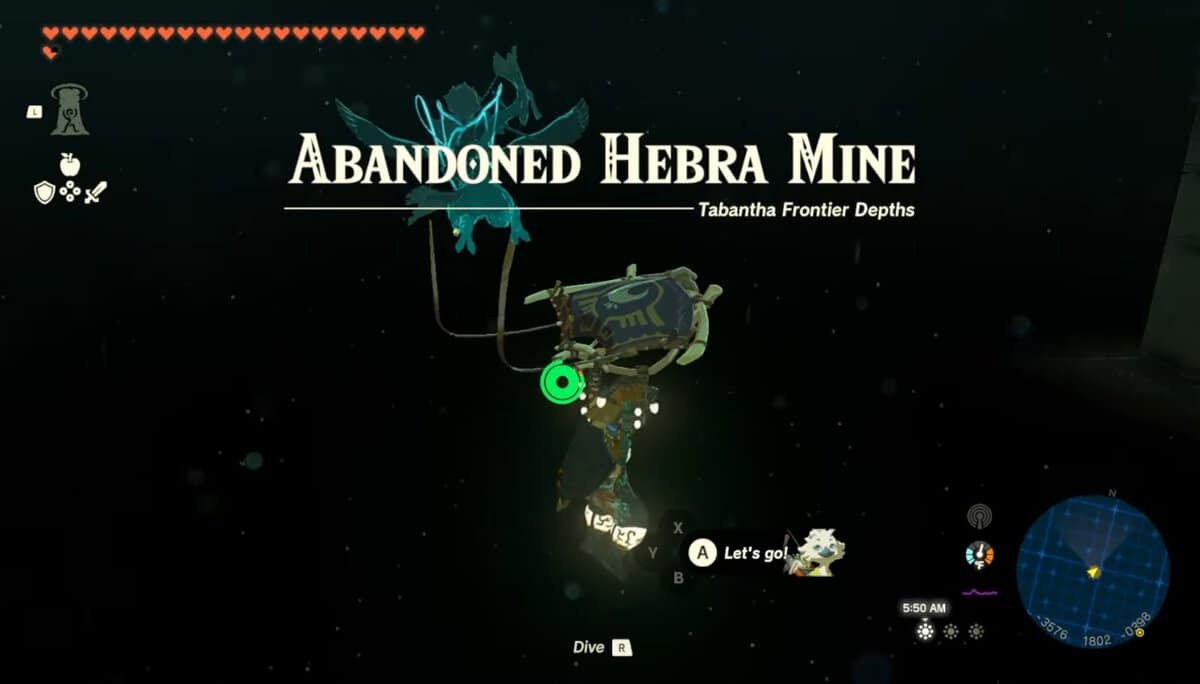 Come arrivare alla miniera di Hebra abbandonata in Zelda: Tears Of The Kingdom