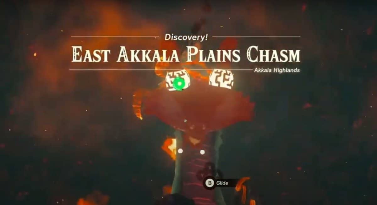 Come arrivare a East Akkala Plains Chasm in Zelda: Tears Of The Kingdom
