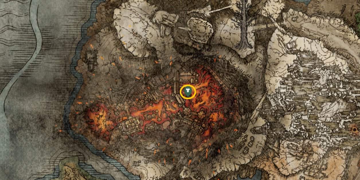 Recusant Henry's Eye Surcoat posizione sulla mappa nell'Elden Ring