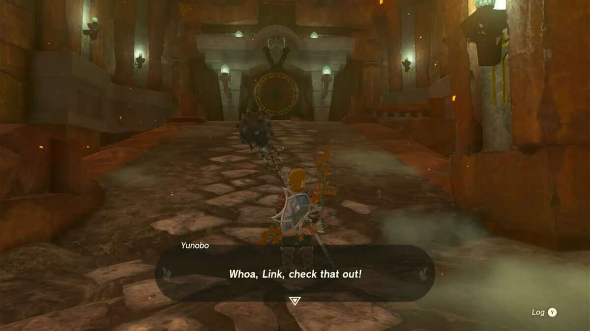 Campana gigante nel Tempio del fuoco in Zelda TotK